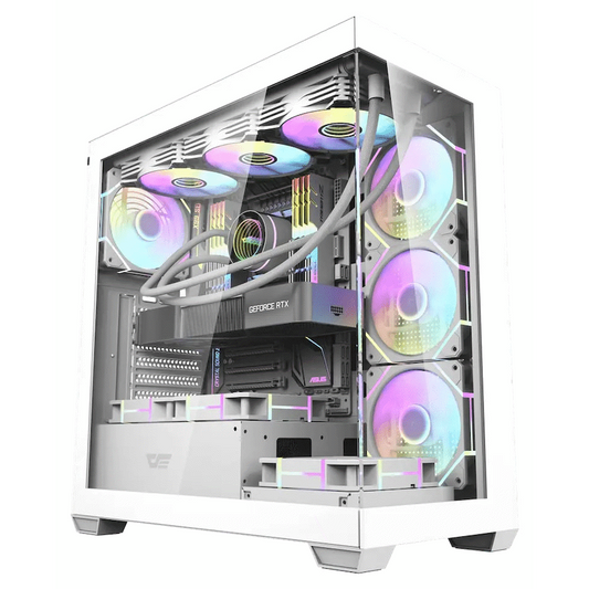 darkFlash DS900 ATX Computer Case - White
