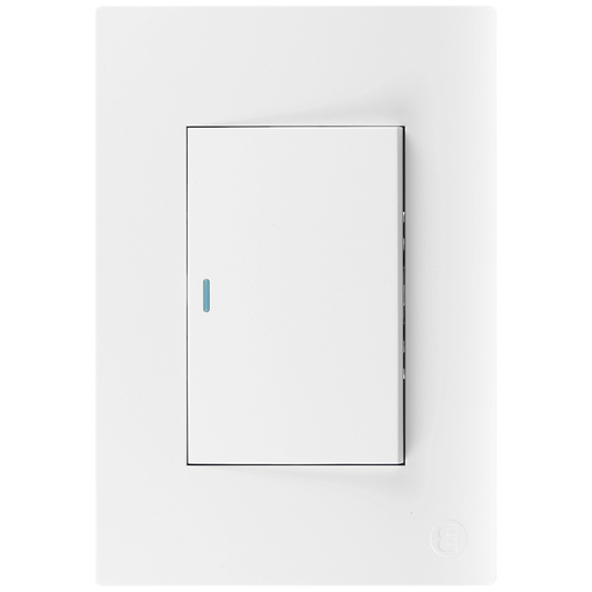 Ellies 1 Lever 1 Way Switch 2x4 (60mmx100mm) -WT