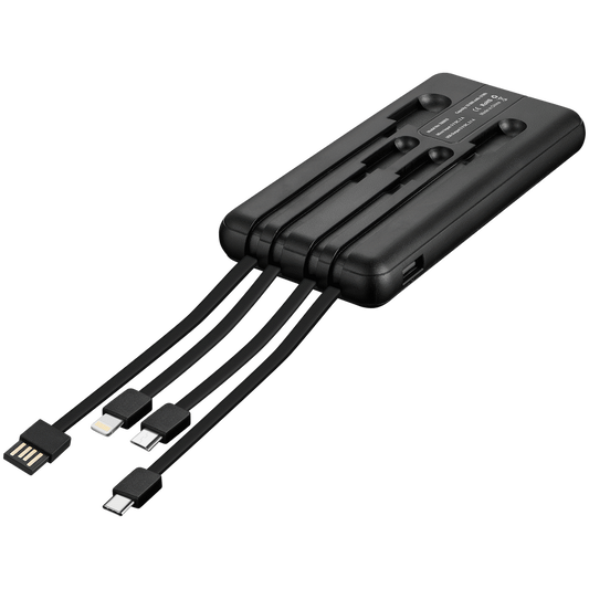 Volkano Spawn 2.0 Series 10000mah Power Bank with Built-in Cables