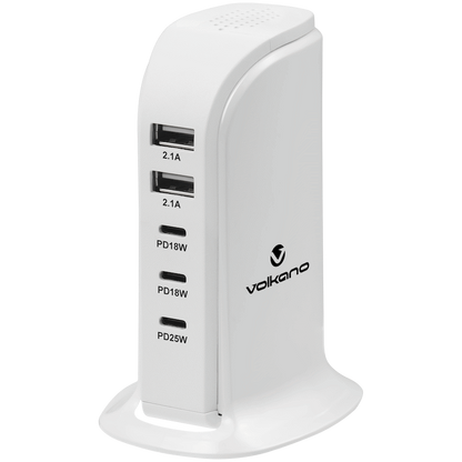 Volkano Peak V2 Series 5-Port P.D. + USB GaN Charger
