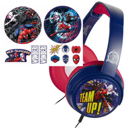 Marvel Spider-Man Wired Headphones with Stickers