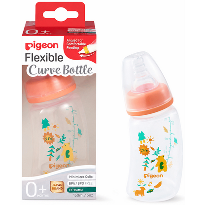 Pigeon Flexible Curve Bottle 150ml - Forest