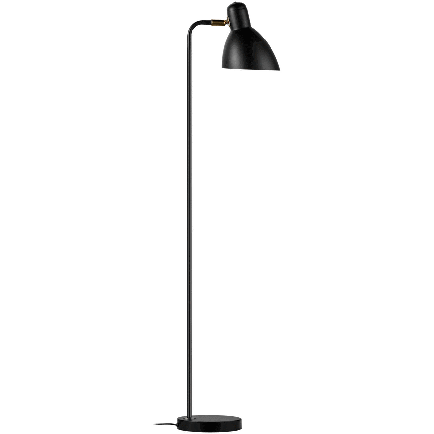 Switched Orluna Series Metal Floor Lamp - Black