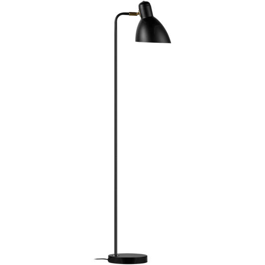Switched Orluna Series Metal Floor Lamp - Black