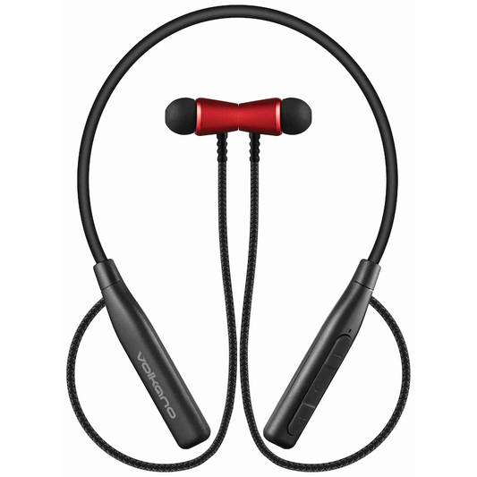 Volkano Aeon+ Series Bluetooth Earphones with Neckband - Red