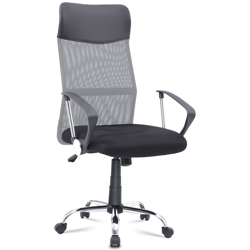Everfurn Remington High Back Office Chair - Grey/Black