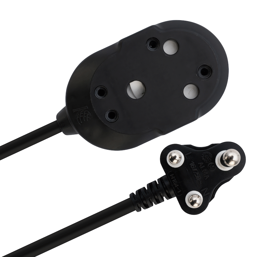 Ellies Back-to-Back Light-Duty Extension Lead - 3m