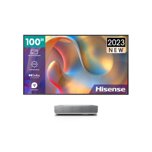 Hisense PL2 + 100" ALR Screen 80″ – 150″ Ultra Short Throw Laser
 Cinema (+ 100" ALR Screen)