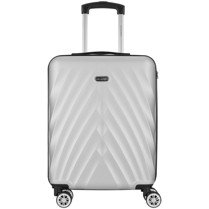 Travelwize Terra ABS 77cm 4-Wheel Spinner Luggage - Silver