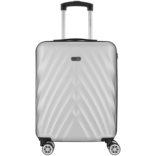 Travelwize Terra ABS 77cm 4-Wheel Spinner Luggage - Silver