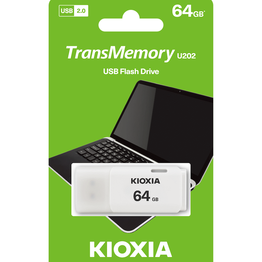 Kioxia 64gb USB 2.0 - White