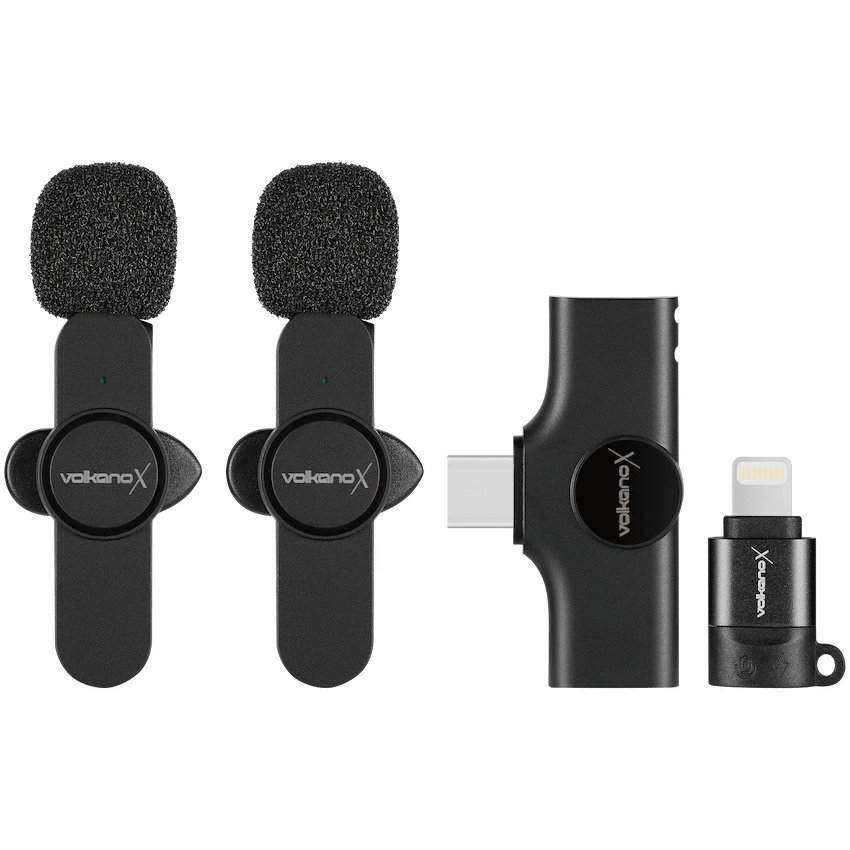 VolkanoX Prodigy Series Wireless Lavalier Microphone - Black