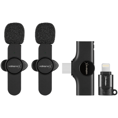 VolkanoX Prodigy Series Wireless Lavalier Microphone - Black