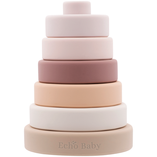 Echo Baby Silicone Stacking Rings - Sunset
