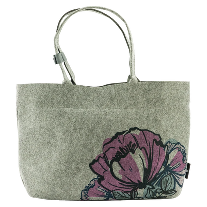 Totes Babe Peony Diaper Tote - Grey