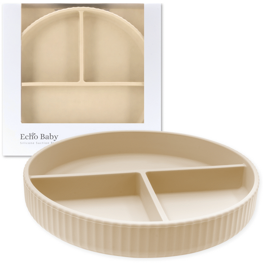 Echo Baby Silicone Suction Plate - Ivory
