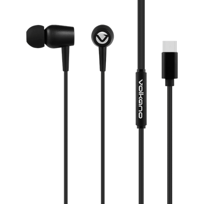 Volkano Prism Series Type-C Earphone - Black