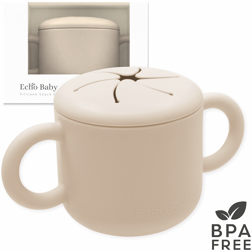 Echo Baby Silicone Snack Cup - Ivory