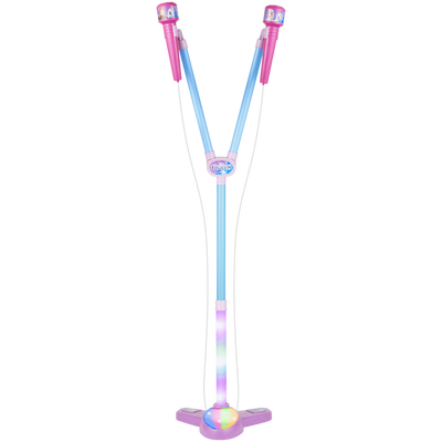 Disney Frozen Double Karaoke Mic Stand with Colourful Lights