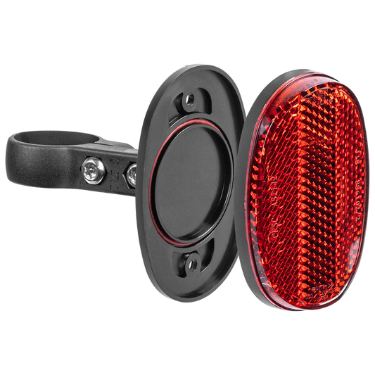 Volkano UrbanRide Series TagTrace Bicycle Reflector-Black