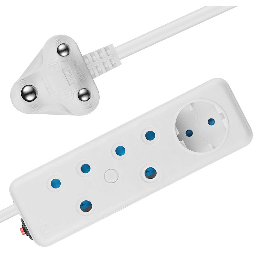 Ellies 3 Way Multiplug -0.5M