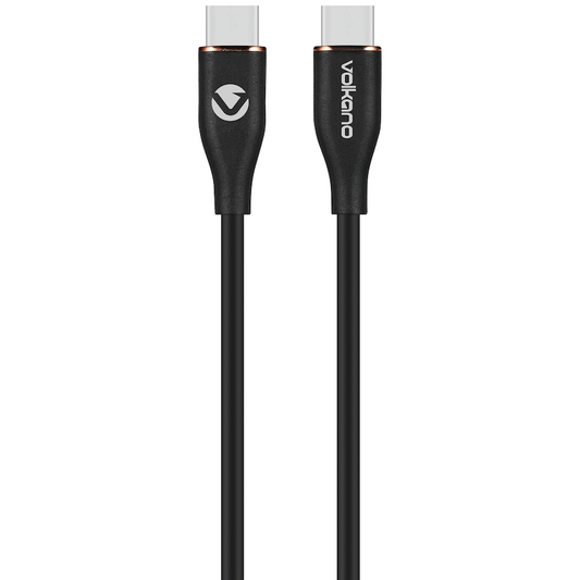 Volkano Flexi Series Type-C to Type-C 2.5m 60w - Black