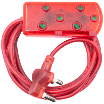 Ellies Side by Side Light Duty Extension Lead-5M - RD