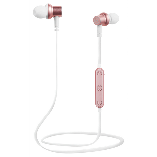 Amplify Blues 2.0 Bluetooth Earphones - White/Rose Gold