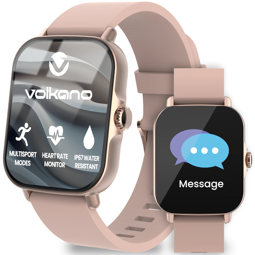 Volkano Active Tech Serene series Watch with heart rate monitor - Gold