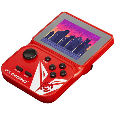 VX Gaming Nostalgia Series Handheld Retro Game Station with 4gb Micro SD - Red