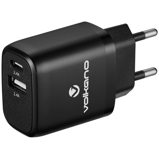 Volkano On-the-Go USB and Type-C Wall Charger