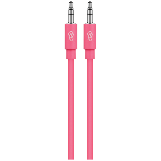 Pro Bass Unite Series - Boxed Auxiliary Cable - Pastel Pink 1m