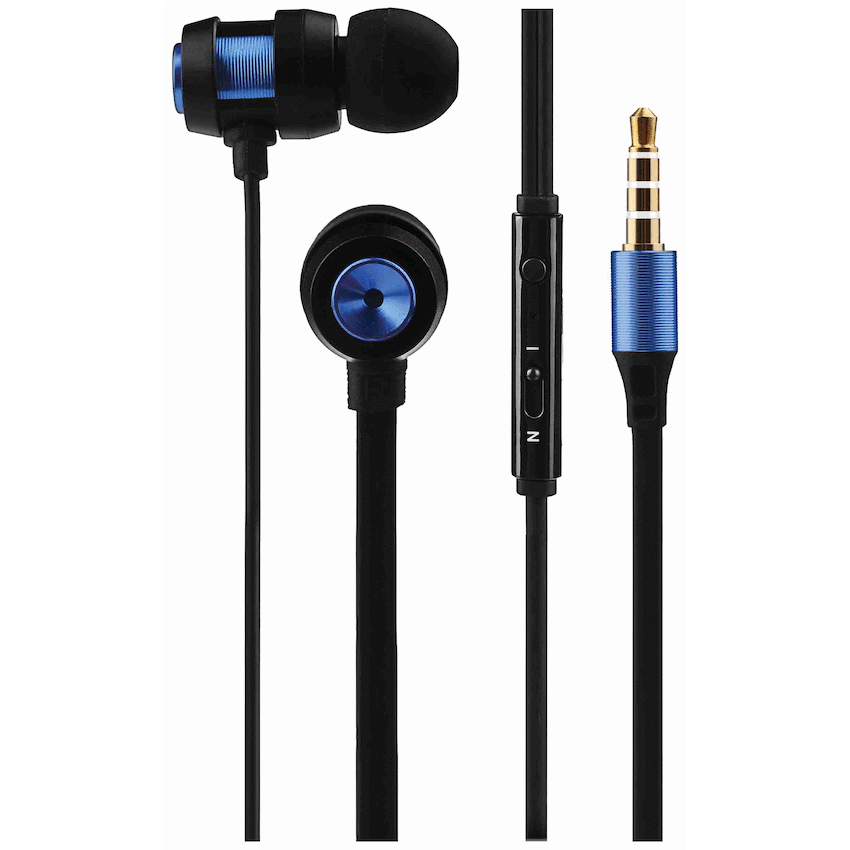 Volkano Alloy Series Metal Earphone - Blue