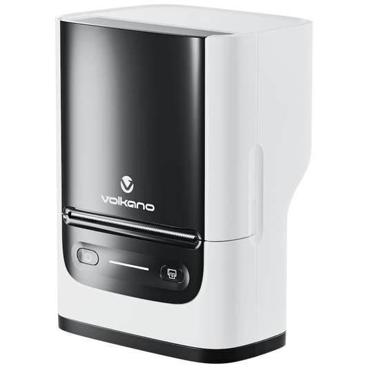 Volkano LabelPro Duo Series Thermal Dual Size Label Printer - Black and White