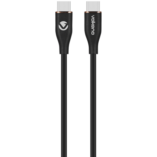 Volkano Flexi Series Type-C to Type-C 1.5m 60w - Black