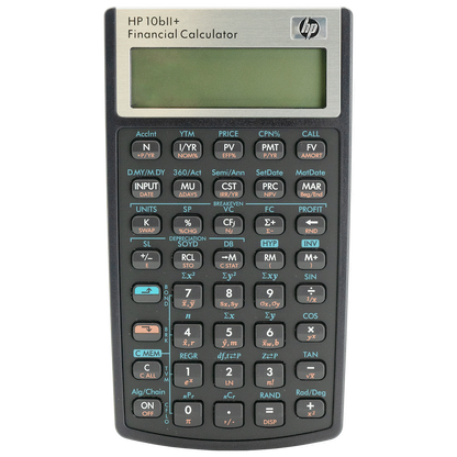 HP 10Bii+ - Business Calculator (Algebraic) - Non-Programmable