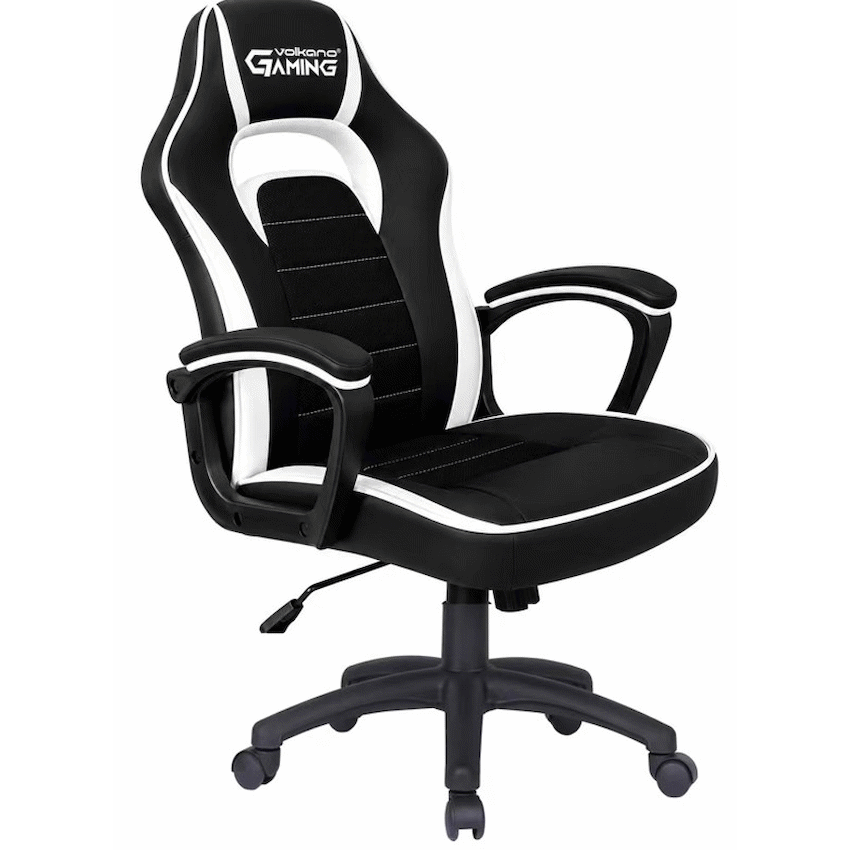 Spawn High Back Volkano Gaming Chair - Black and White