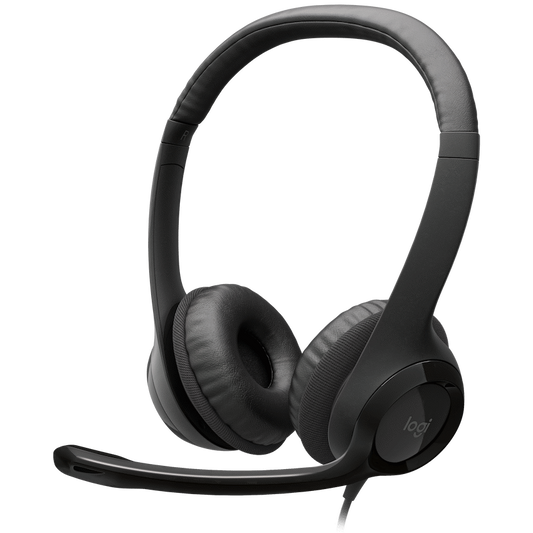 Logitech(R) H390 USB Computer Headset - Midnight Black