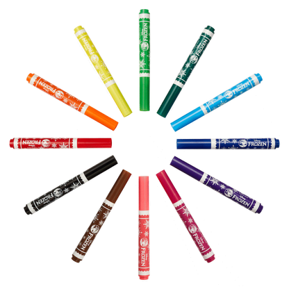 Frozen 12 Jumbo Fibre Markers Multi