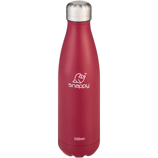 Snappy Stainless Steel Vacuum Bottle 500ml Cherry ( Order in Qty of 6)