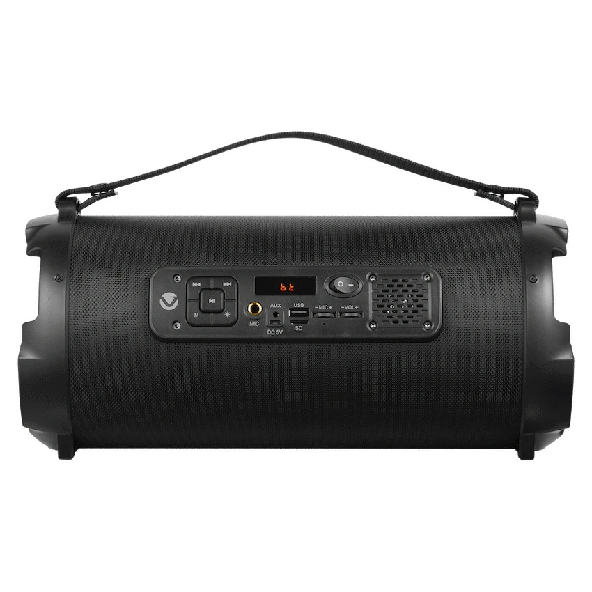 Volkano Apogee Series Bluetooth Speaker with RGB Lighting and Karaoke/Mic Input