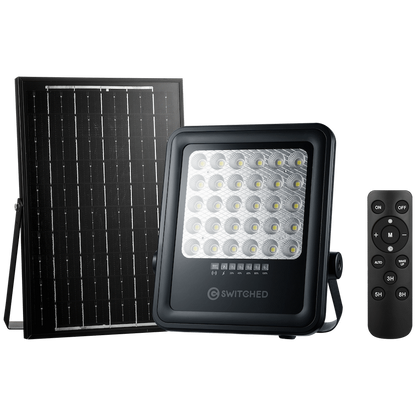 Switched Urban PRO Series - 100w Solar Floodlight with Remote