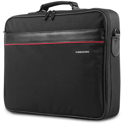 Kingsons 15.6" Black Shoulder Bag - Office Series