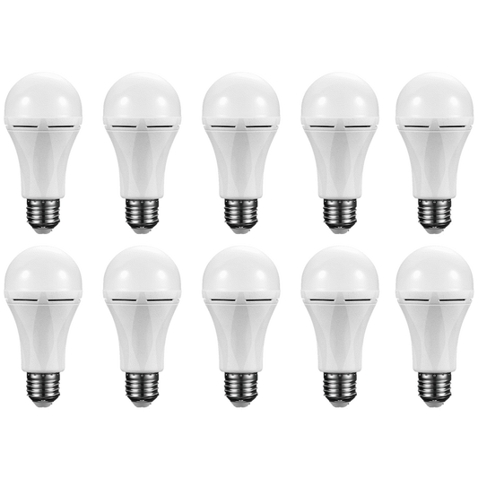 SWITCHED 9W A60 Rechargeable Fast Charge E27 LED WW - 10 PACK