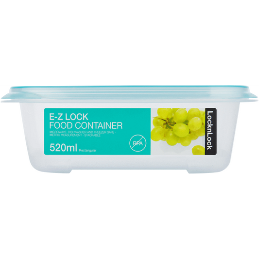 LocknLock EZ Lock rect 520ml blue ( Order in Qty of 6)