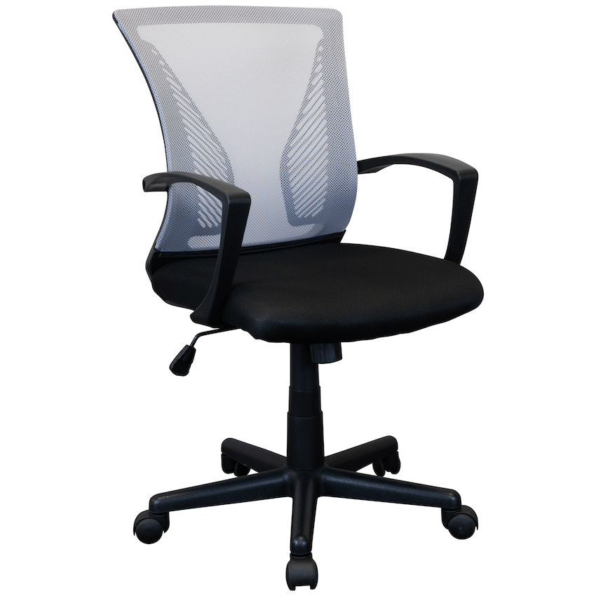 Everfurn Simone Mid-Back Office Chair - White
