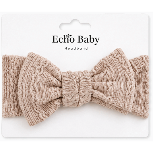 Echo Baby Bow Headband - Bone