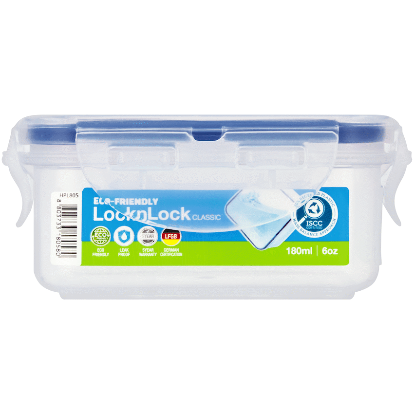 LocknLock rect container 180ml ( Order in Qty of 4)
