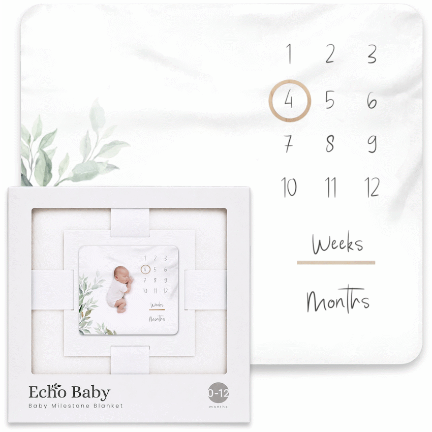 Echo Baby Milestone Blanket - Forest
