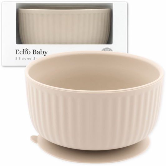 Echo Baby Silicone Suction Bowl - Ivory